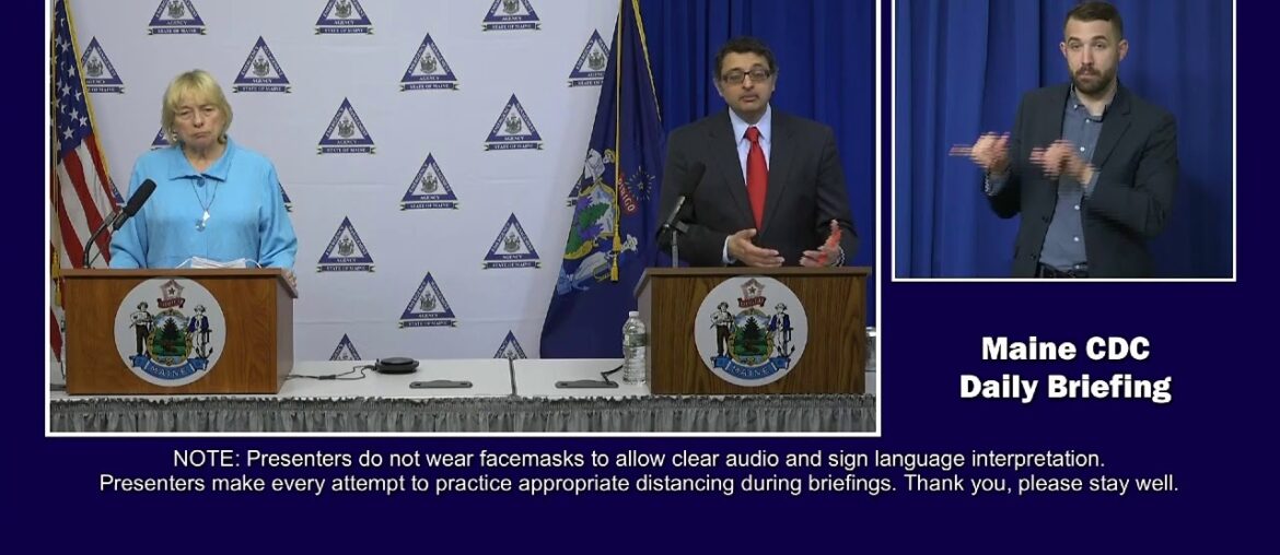 Maine Coronavirus COVID-19 Briefing: Friday, May 22, 2020