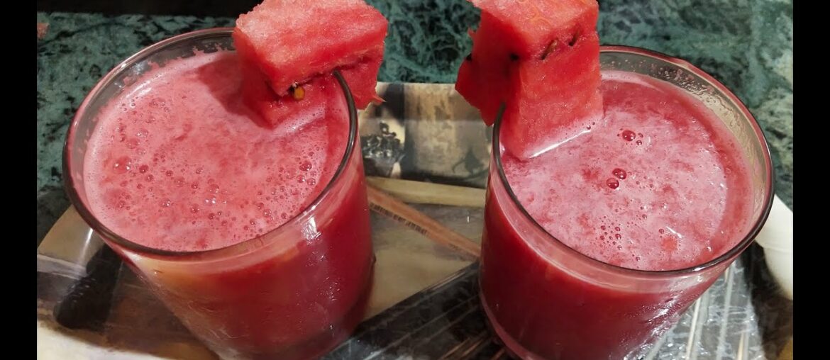 How to make refreshing watermelon juice enriched with vitamin c