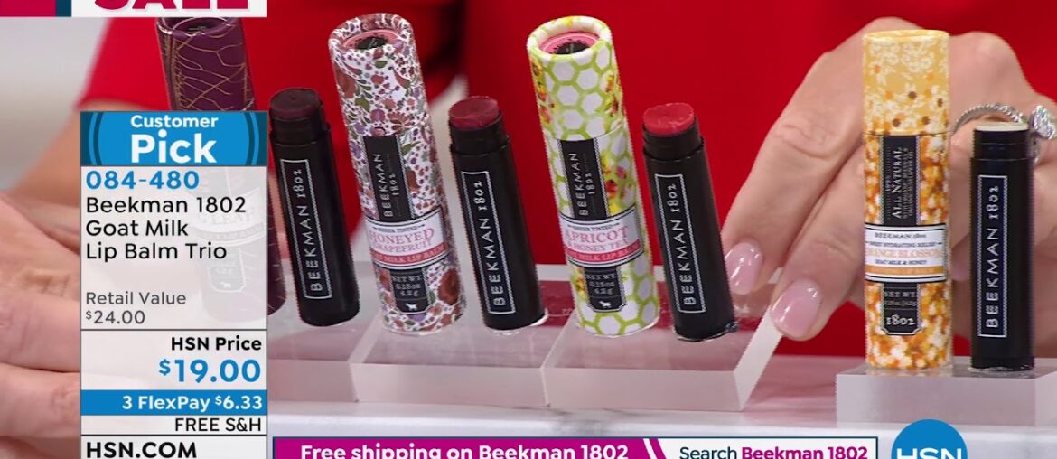 Beekman 1802 Pure Goat Milk Lip Balm Trio  AutoShip