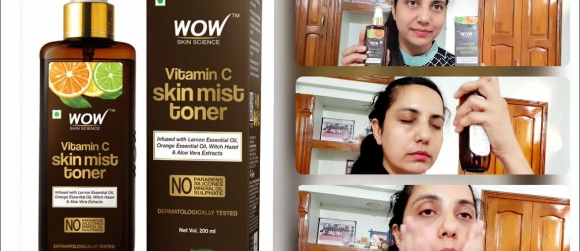 Wow vitamin c skin mist toner review&demo