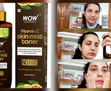 Wow vitamin c skin mist toner review&demo