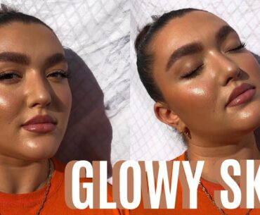 Quarantine GLOWY SKIN Makeup Tutorial | Gabrielle Kaya