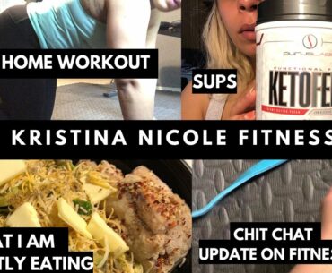 AT HOME WORKOUT | VLOG | MEAL PREP| CURRENT FITNESS GOALS | SUPPLEMENTS