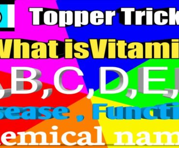 What is Vitamin ? what is the disease of vitamin and chemical name and function?