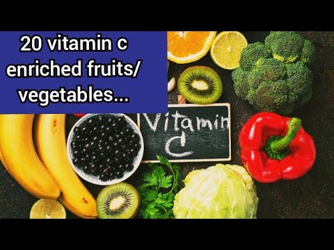 Top20 vitamin c enriched fruits, vegetables that are good for healthy skin &to loose weight#health