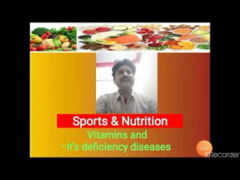 CBSE : Sports And Nutrition; Vitamins and it's Deficiency Diseases