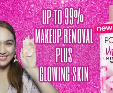 Ponds Vitamin Micellar Water Review | makeup removal