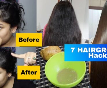 7 HAIR GROWTH Hacks For THICK STRONG Healthy SILKY HAIR IN 7 Days | #Haircare #Beauty #Hair #Hacks