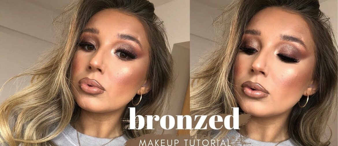 BRONZE GLOWY MAKEUP TUTORIAL // MOLLY O'BRIEN BRUSHES | Kelly Jade