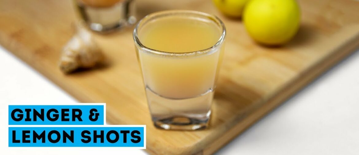 How to make Ginger Shots | Boost Immune System Ginger Lemon Shots | DIY Ginger Lemon Shots