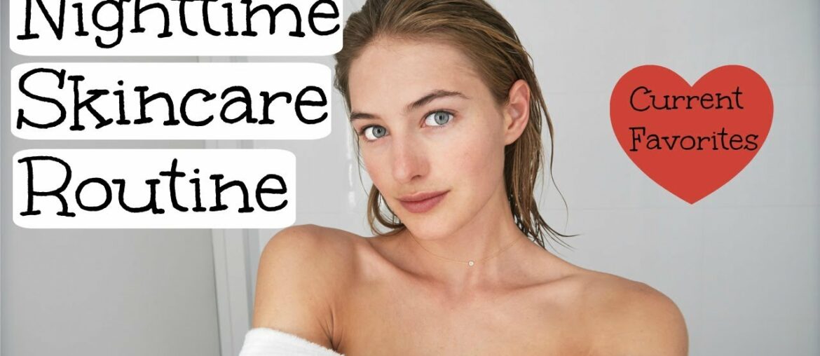 Nighttime Skincare Routine | Model Skincare | Glowy Healthy Skin | Sanne Vloet