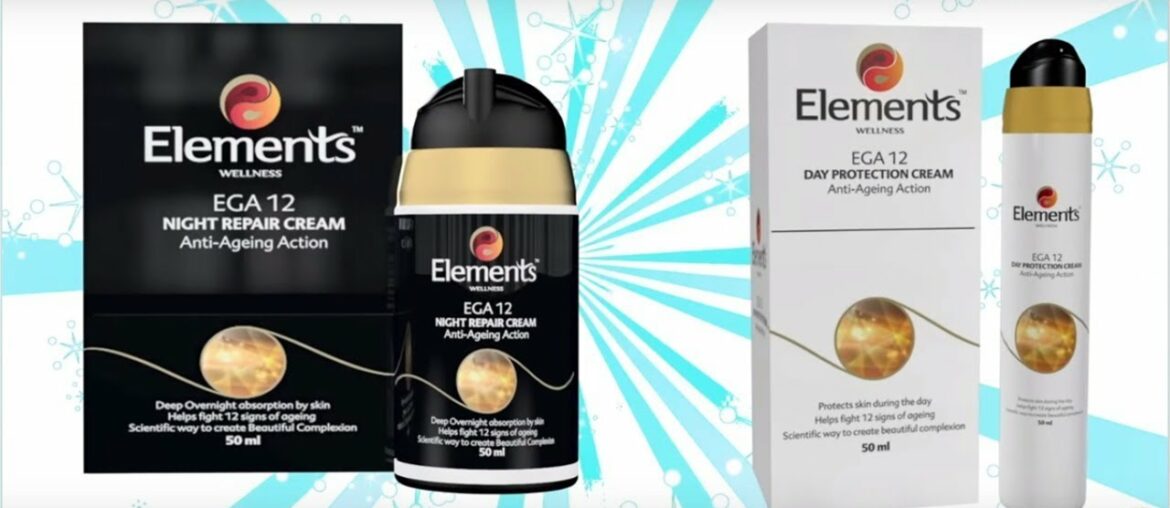 ELEMENTS WELLNESS EGA-12 :: ANTI-AGING DAY & NIGHT REPAIR CREAMS