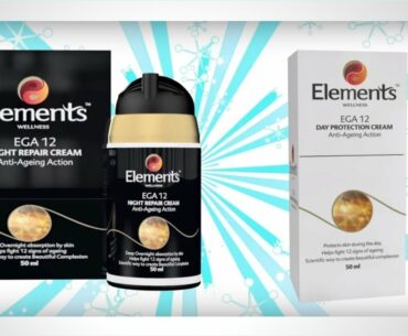 ELEMENTS WELLNESS EGA-12 :: ANTI-AGING DAY & NIGHT REPAIR CREAMS