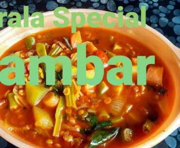 Kerala Special Sambar. Healthy balanced curry with all nutrients,  vitamins and minerals.