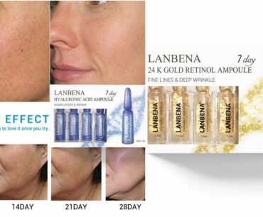 LANBENA Ampoule Serum Hyaluronic Acid + Vitamin C for Moisturizing Beauty