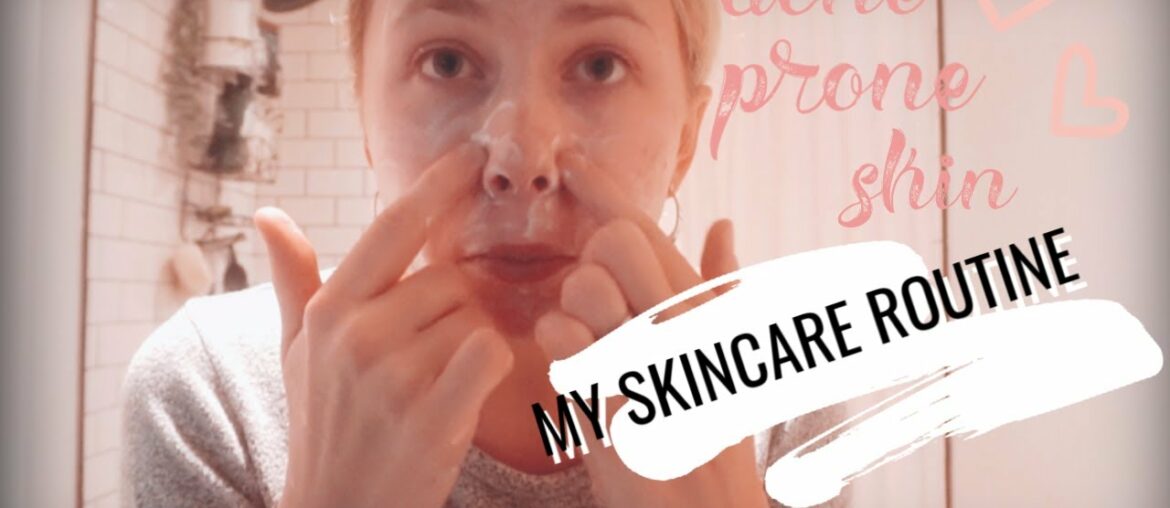 NIGHT TIME skincare routine// ACNE prone skin & blackheads