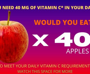 Vitamin C supports normal functioning of immune system & helps to neutralize the free radical damage