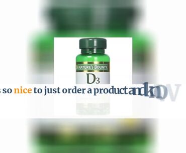 Vitamin D3 by Nature's Bounty, Supports Immune Health & Bone Health, 2000IU per Serving, 350 So...