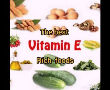 The best  vitamin e rich foods. Health  is wealth.