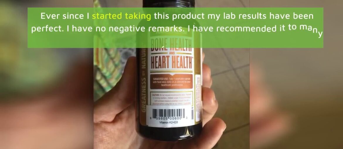 Review: Vitamin K2 (MK7) with D3 Supplement - Vitamin D & K Complex - Bone and Heart Health For...