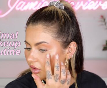 QUICK & EASY MINIMAL MAKEUP TUTORIAL - MAKEUP FOR ZOOM MEETINGS | JAMIE GENEVIEVE