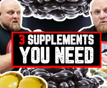 3 Supplements YOU Need for Optimal Performance (Top Supplements = Best Fitness Results)