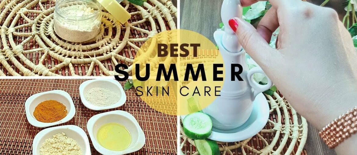 Summer Skin Care Beauty Tips & Home Remedies For All Skin Types (In Urdu Hindi)