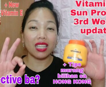 VITAMIN E SUN PROTECT Q10 PLUS 3RD WEEKS UPDATE || TIPS || NEW VITAMIN E COLLAGEN || JENNE FRONDA