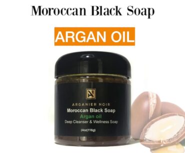 Moroccan Black Soap- Soap with Turmeric- Argan Oil- Olive Oil- Must Try from Morocco- Arganier Noir