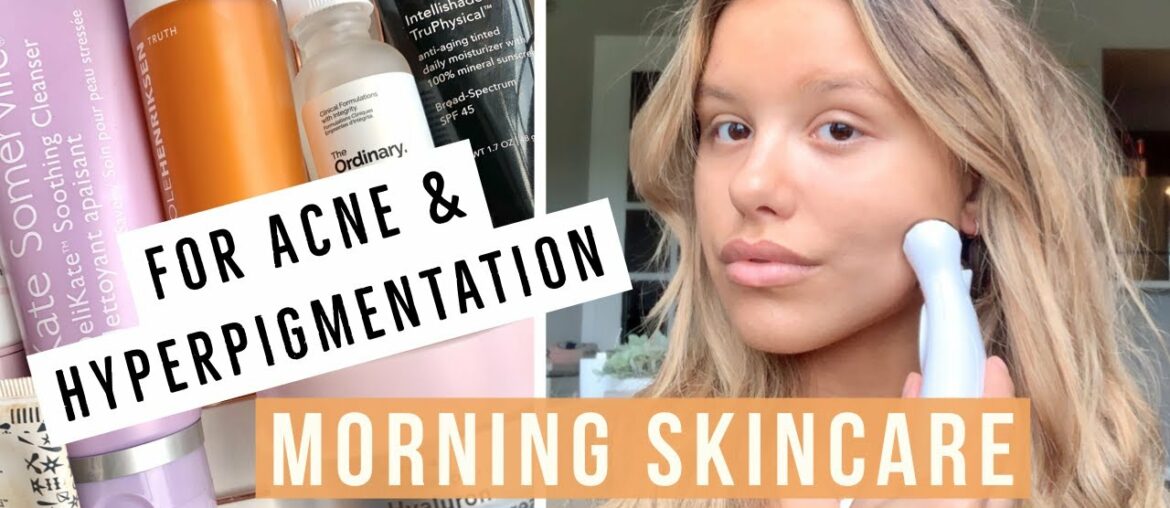 SKINCARE ROUTINE FOR ACNE, COMBINATION + HYPERPIGMENTATION \ MORNING