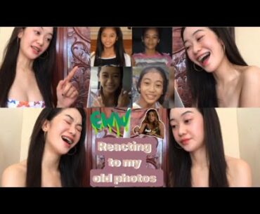 REACTING TO MY OLD PHOTOS + SUPPLEMENTS/ VITAMINS I TAKE TO GAIN WEIGHT | CRISTY DG SAN PEDRO