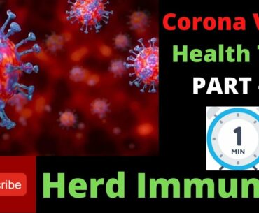 Health Tips to avoid CORONA VIRUS | PART - 1 | Herd Immunity