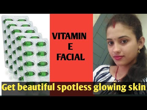 Vitamin E oil skin treatment / Get beautiful, spotless, glowing skin/ Benefits n uses of Vitamin E