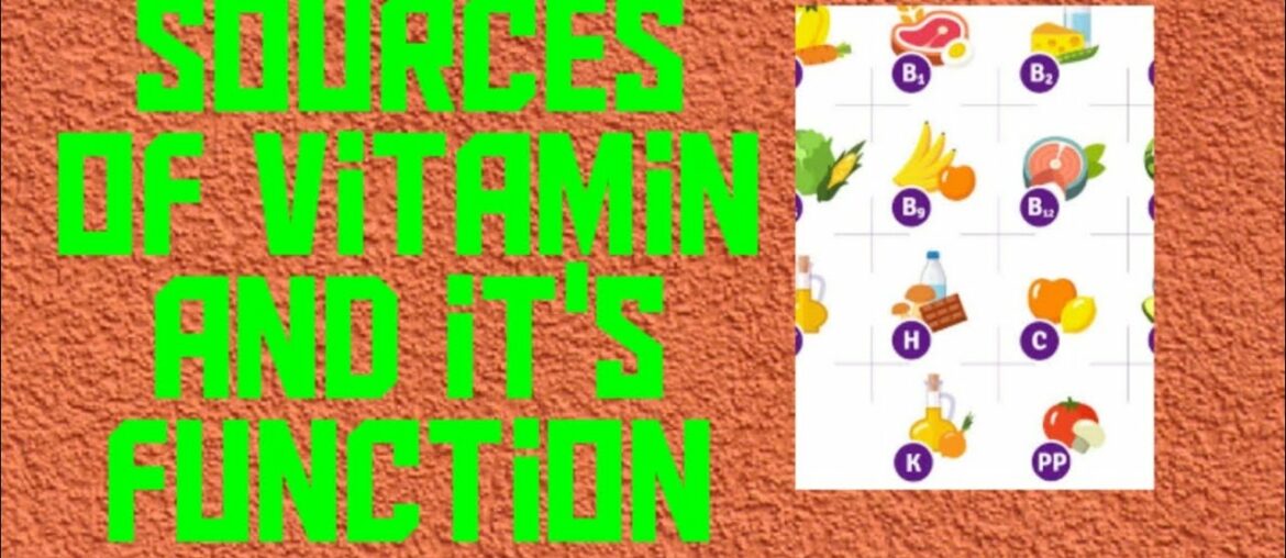 Sources and function of vitamin and deficiency syndromes