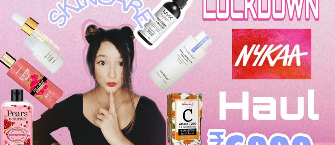Lockdown Nykaa haul |Skincare Haul | Farsali ,Vitamin C , many more Nykaa product| Huge Nykaa Review