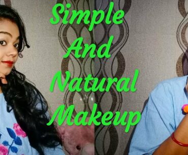 School & college girl's makeup look