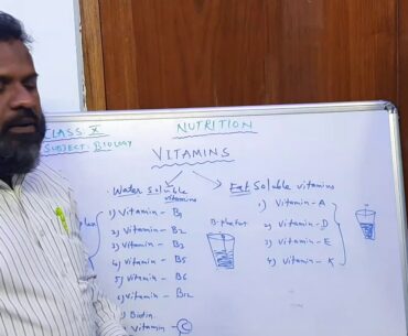 TYPES OF VITAMINS AND THEIR CHEMICAL NAMES | CLASS 10TH |