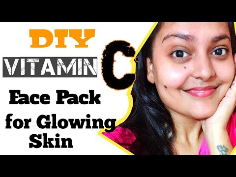 DIY VITAMIN C Face Pack | ANTI AGING FACE PACK | GET GLOWING SKIN INSTANTLY | SKIN BRIGHTENING PACK