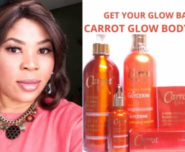 CARROT GLOW INTENSE TONING BEAUTY MILK Beauty Set Highly Acclaimed HIGH END!