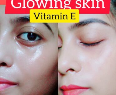 Glowing , healthy, bright skin in just one #capsule.." Vitamin E"