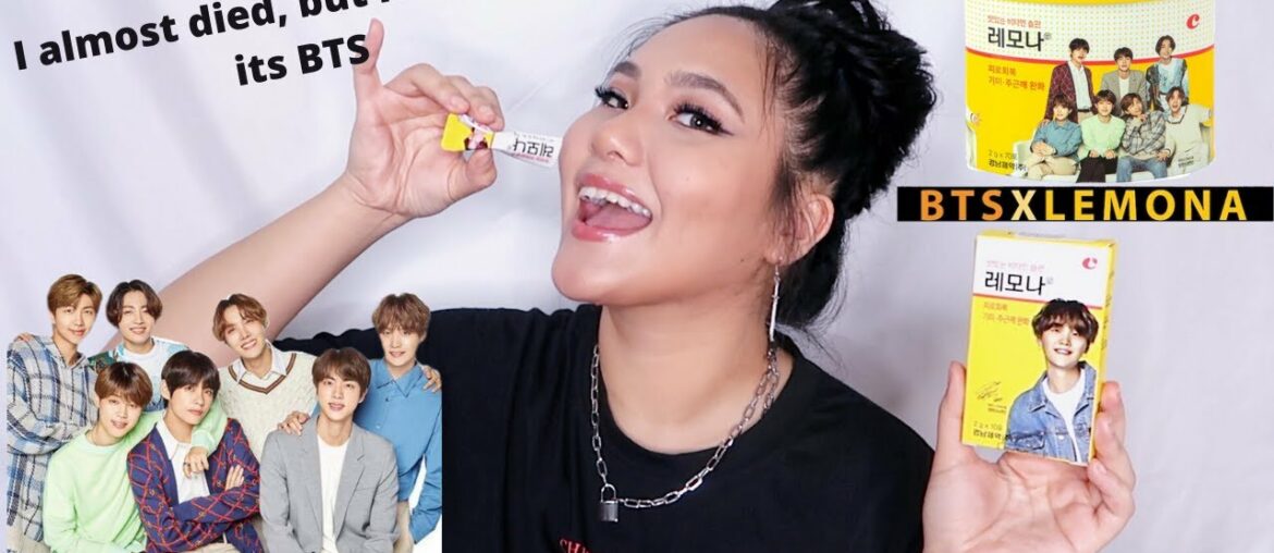 BTS ENERGY PACKETS? INSTANT CLEAR SKIN? VITAMIN C ? // BTS LEMONA REVIEW | ShilaBui