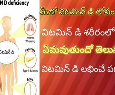 vitamin D deficiency| | Health benifits of vitamin D|   vitamin D deficiency telugu