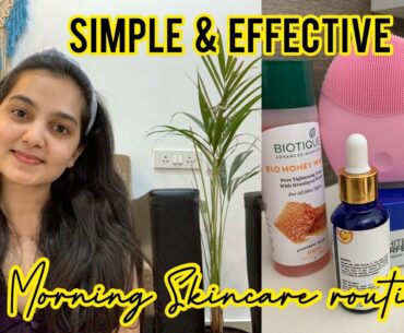 Non sponsored 4 step Morning Skincare routine || Indian Skincare