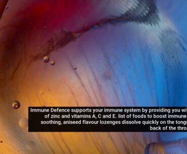 Immune Defence  - list of foods to boost immune system