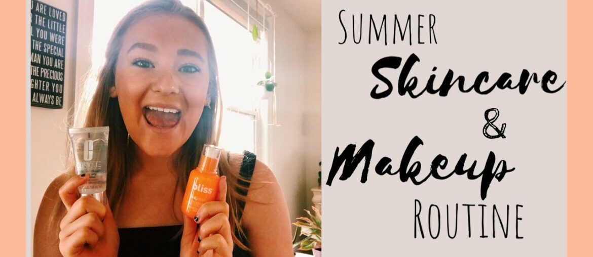 my GLOWY summer skincare and makeup routine // 5 minute makeup look & BLM resources