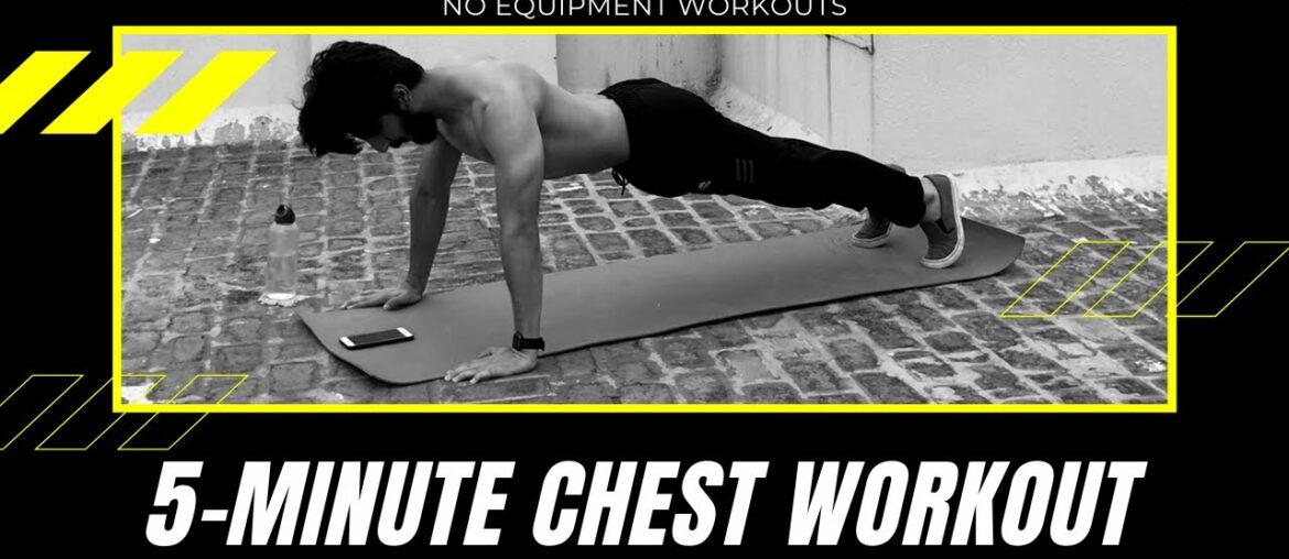 5 MIN BEST CHEST HOME WORKOUT | NO EQUIPMENT | FOLLOW ALONG