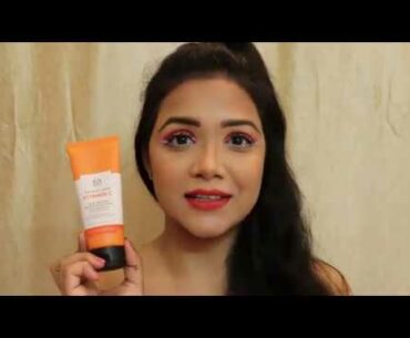 The Body Shop Vitamin C Glow Boosting Microdermabrasion In-depth Review || Poulami Sarkar