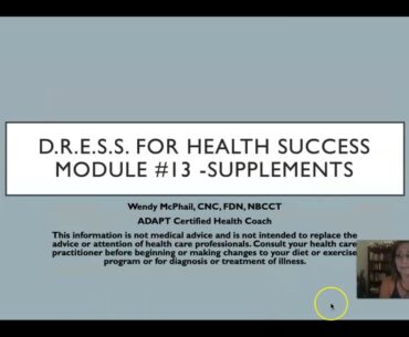 SUPPLEMENTS MOD.#13 PARENT UNIVERSITY/ADV NUTRITION