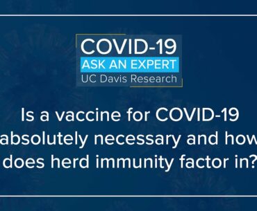 Is a COVID 19 vaccine absolutely necessary and how does herd immunity factor in?