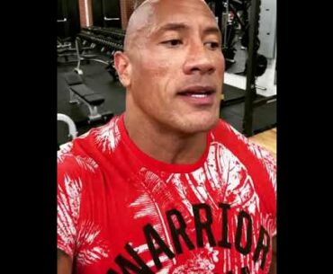 The rock gives advice on how to stay immune from coronavirus